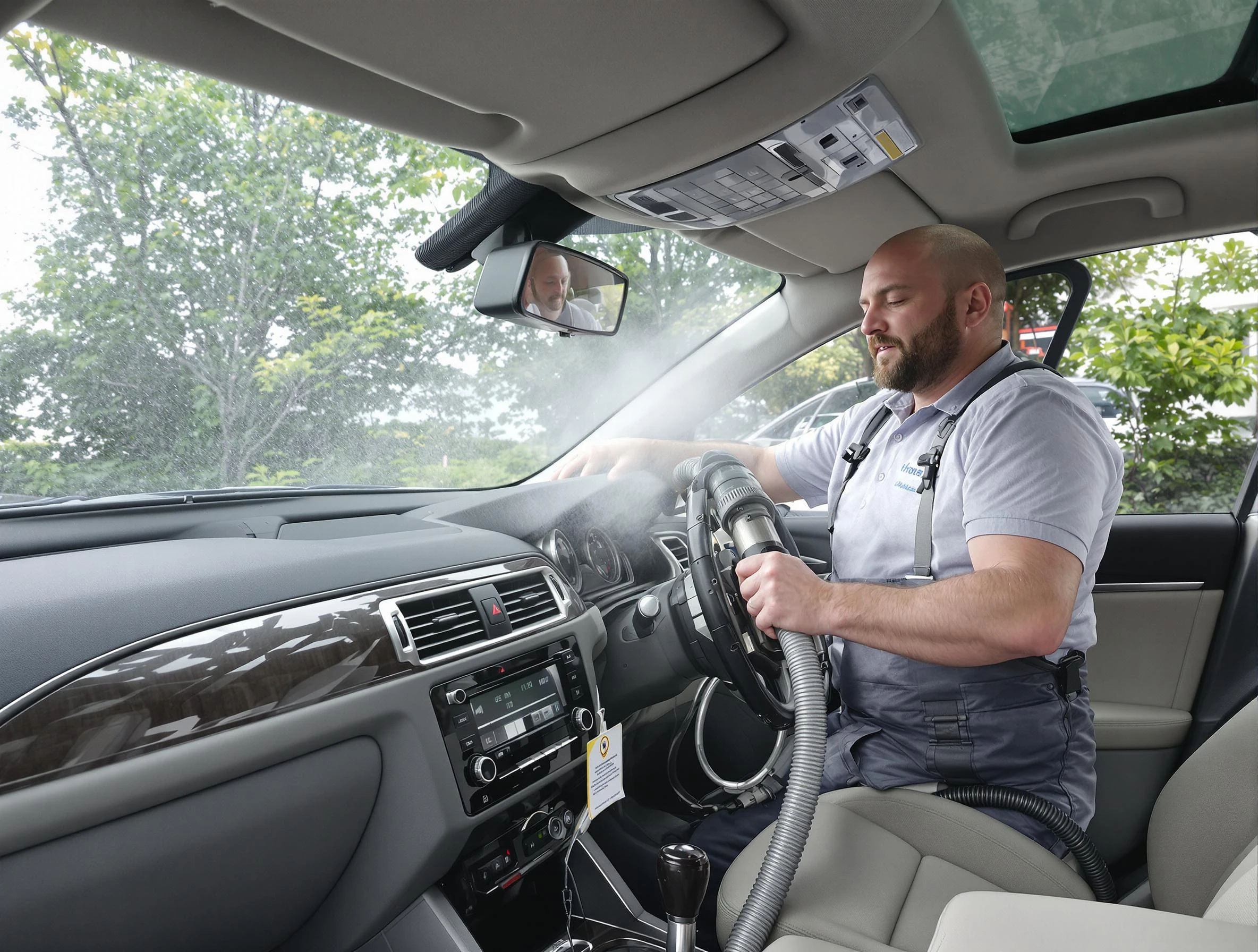 Welby Air Duct Cleaning specialist performing professional car duct cleaning in Welby